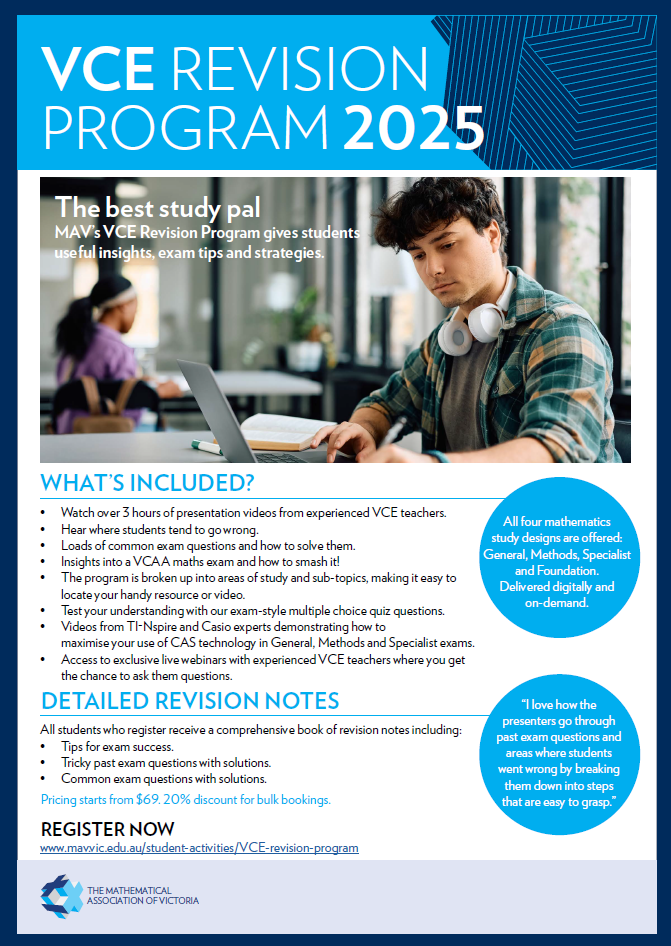 VCE Revision Program 2025